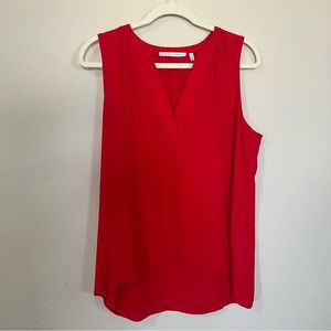 Violet + Claire size large women’s dressy red tank top (138)